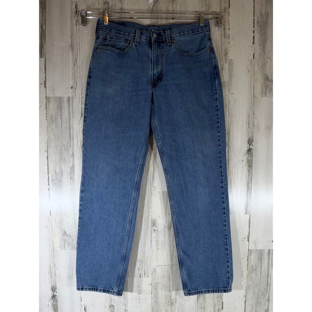 Levis Mens 550 Jeans 34x34 Blue Relaxed Fit Medium Wash Casual Classic Workwear